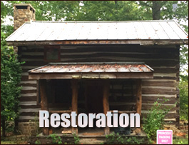 Historic Log Cabin Restoration  Great Falls, Virginia
